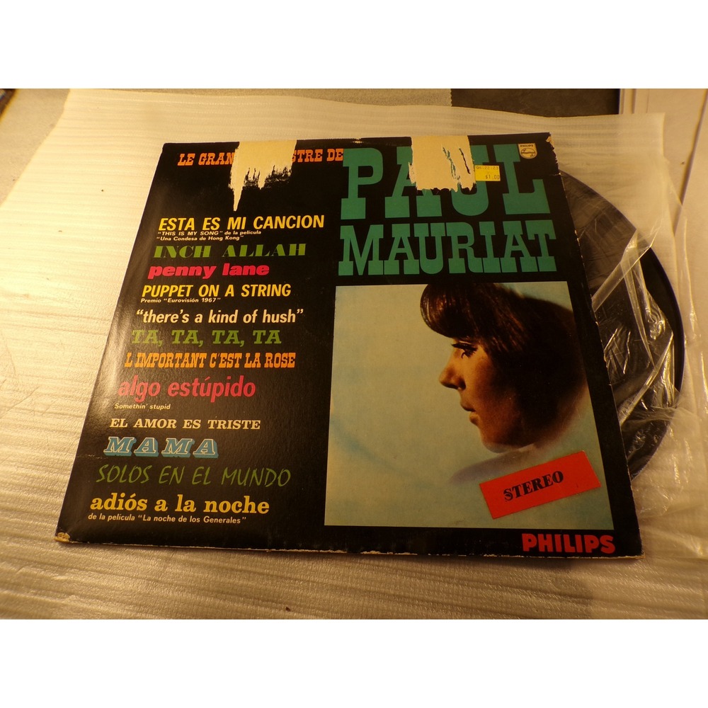 Paul Mauriat La Gran Orquesta Vinyl LP Philips Colombia Pressing Stereo 12 Inch